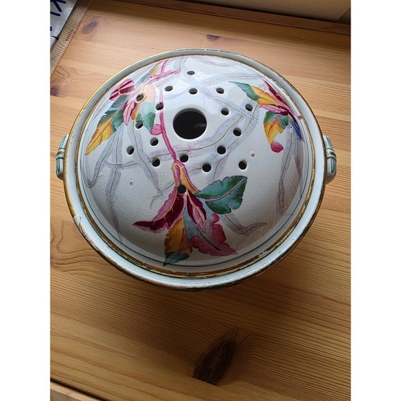 Vantaka BB Other - 1877 Minton Antique bowl with a lid, potpourri bowl, watercress strainer